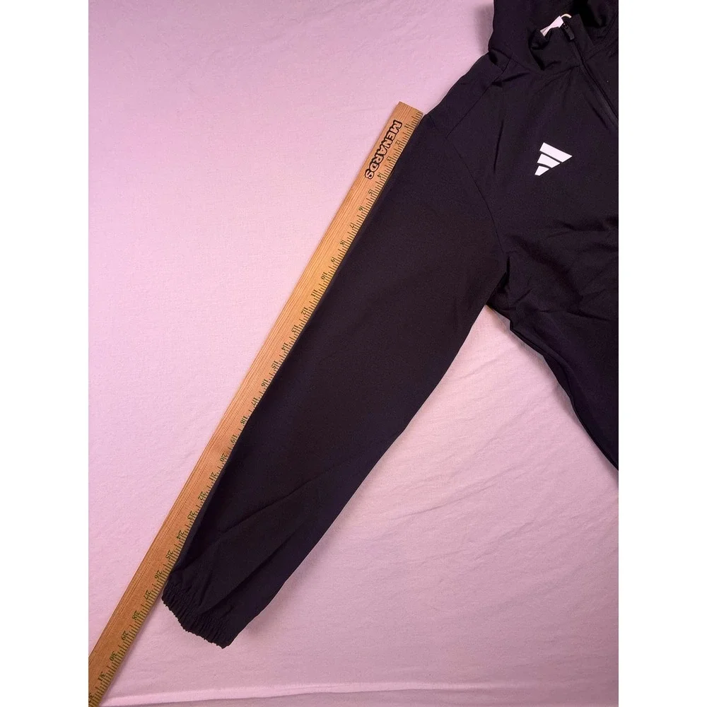 Adidas Ultimate Woven Quarter-Zip Pullover Men Medium Black NEW Quarter Zip Golf